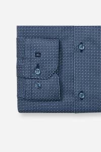 OLYMP No. Six Super Slim Hemd marine, Bedruckt