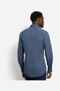 OLYMP No. Six Super Slim Hemd marine, Bedruckt