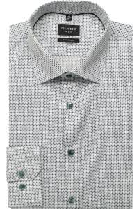 OLYMP No. Six Super Slim Hemd beige, Bedruckt