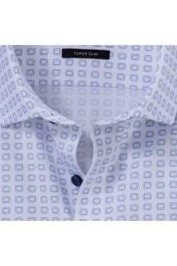 OLYMP No. Six Super Slim Hemd weiss, Bedruckt