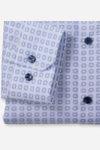OLYMP No. Six Super Slim Hemd weiss, Bedruckt