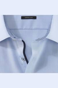 OLYMP No. Six Super Slim Hemd hellblau, Einfarbig