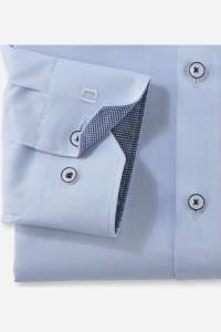 OLYMP No. Six Super Slim Hemd hellblau, Einfarbig