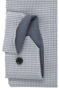 OLYMP No. Six Super Slim Hemd bleu, Faux-uni