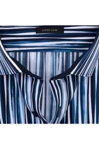 OLYMP No. Six Super Slim Hemd marine, Bedruckt