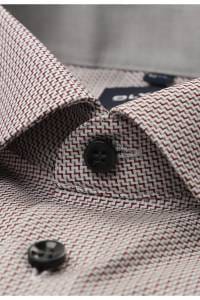 OLYMP No. Six Super Slim Hemd bordeaux, Faux-uni