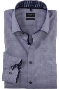 OLYMP No. Six Super Slim Hemd marine, Faux-uni