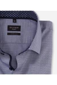 OLYMP No. Six Super Slim Hemd marine, Faux-uni
