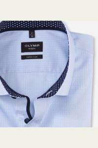 OLYMP No. Six Super Slim Hemd bleu, Gemustert