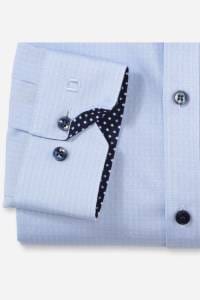 OLYMP No. Six Super Slim Hemd bleu, Gemustert