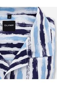 OLYMP No. Six Super Slim Hemd bleu, Gemustert