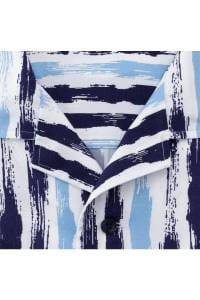 OLYMP No. Six Super Slim Hemd bleu, Gemustert
