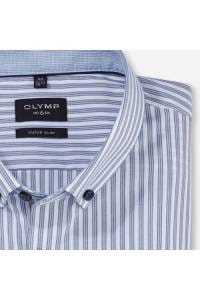 OLYMP No. Six Super Slim Hemd marine, Gestreift