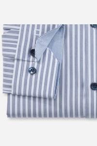 OLYMP No. Six Super Slim Hemd marine, Gestreift