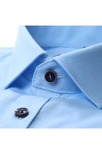OLYMP No. Six Super Slim Hemd hellblau, Einfarbig