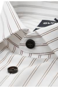 OLYMP No. Six Super Slim Hemd weiss, Gestreift