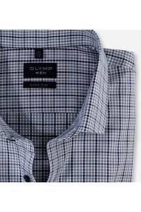 OLYMP No. Six Super Slim Hemd schwarz, Kariert