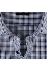 OLYMP No. Six Super Slim Hemd schwarz, Kariert