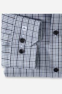 OLYMP No. Six Super Slim Hemd schwarz, Kariert