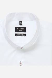 OLYMP No. Six Super Slim Hemd weiss, Einfarbig