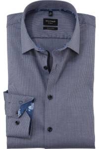 OLYMP No. Six Super Slim Hemd Nürnberger Blau, Faux-uni