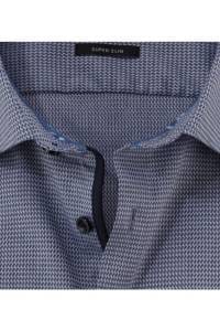 OLYMP No. Six Super Slim Hemd Nürnberger Blau, Faux-uni