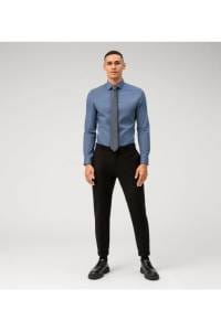 OLYMP No. Six Super Slim Hemd marine, Bedruckt