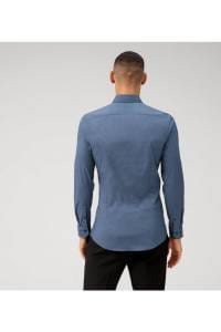 OLYMP No. Six Super Slim Hemd marine, Bedruckt