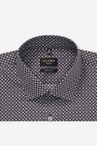 OLYMP No. Six Super Slim Hemd bordeaux, Bedruckt