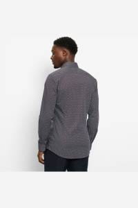OLYMP No. Six Super Slim Hemd bordeaux, Bedruckt