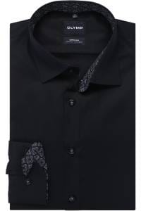 OLYMP No. Six Super Slim Hemd marine, Einfarbig