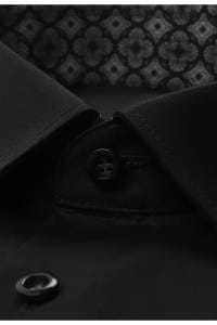 OLYMP No. Six Super Slim Hemd schwarz, Einfarbig