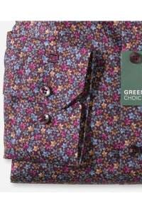 OLYMP No. Six Super Slim Hemd granat, Gemustert