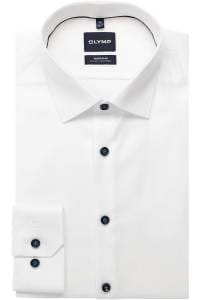 OLYMP No. Six Super Slim Hemd weiss, Faux-uni