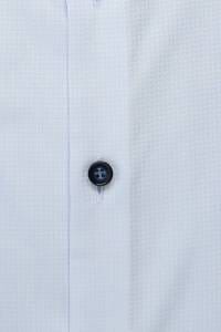 OLYMP No. Six Super Slim Hemd bleu, Faux-uni