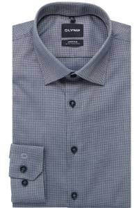 OLYMP No. Six Super Slim Hemd marine, Faux-uni