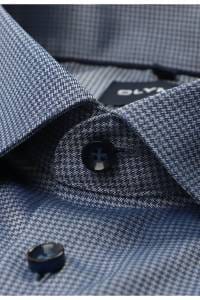 OLYMP No. Six Super Slim Hemd marine, Faux-uni