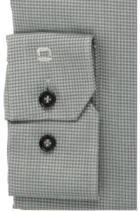 OLYMP No. Six Super Slim Hemd graugrün, Faux-uni