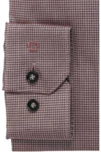 OLYMP No. Six Super Slim Hemd bordeaux, Faux-uni