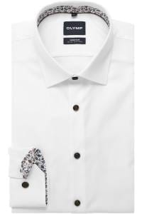 OLYMP No. Six Super Slim Hemd weiss, Faux-uni