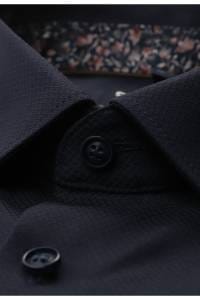 OLYMP No. Six Super Slim Hemd marine, Faux-uni