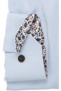 OLYMP No. Six Super Slim Hemd bleu, Faux-uni