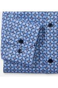 OLYMP No. Six Super Slim Hemd bleu, Gemustert