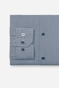 OLYMP No. Six Performance Climate Control Super Slim Hemd bleu, Bedruckt