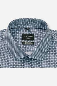 OLYMP No. Six Performance Climate Control Super Slim Hemd bleu, Bedruckt