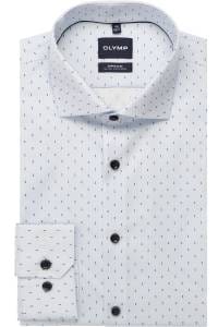 OLYMP No. Six Super Slim Hemd bleu, Bedruckt