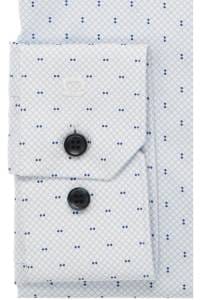 OLYMP No. Six Super Slim Hemd bleu, Bedruckt