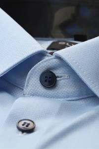 OLYMP No. Six Super Slim Hemd bleu, Faux-uni