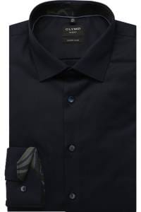 OLYMP No. Six Super Slim Hemd nachtblau, Faux-uni