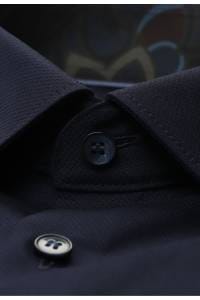 OLYMP No. Six Super Slim Hemd nachtblau, Faux-uni